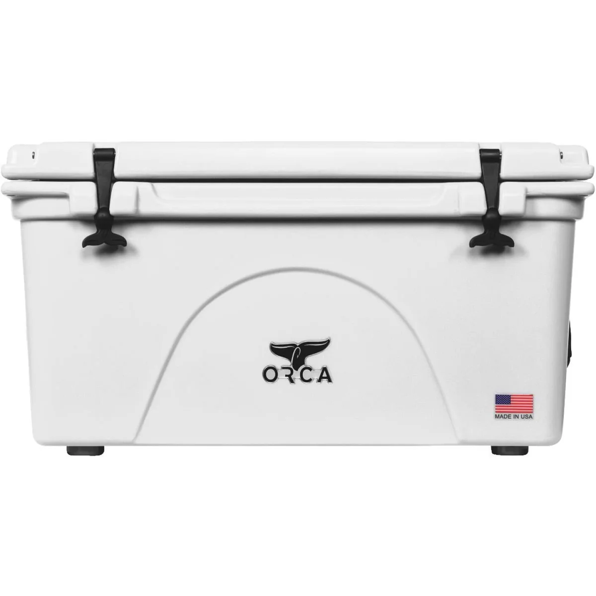 White ORCA cooler with clean bright finish and premium construction
